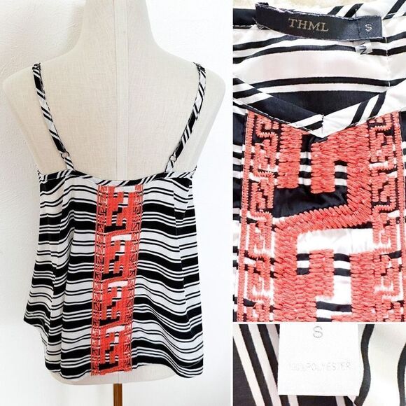 THML Stripe Tank with Embroidery S - Picture 2 of 2